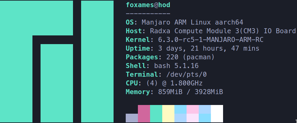 manjaro on a Radxa CM3